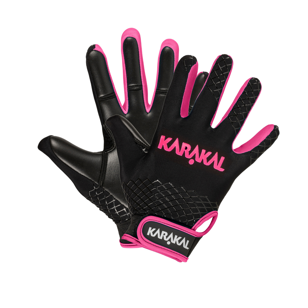 Karakal Web Gaelic Glove Black Pink