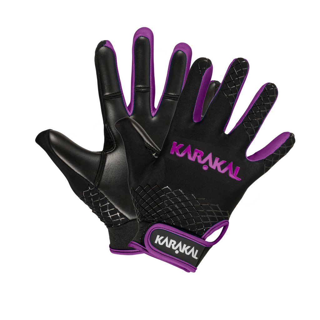 Karakal Web Gaelic Glove Black Purple