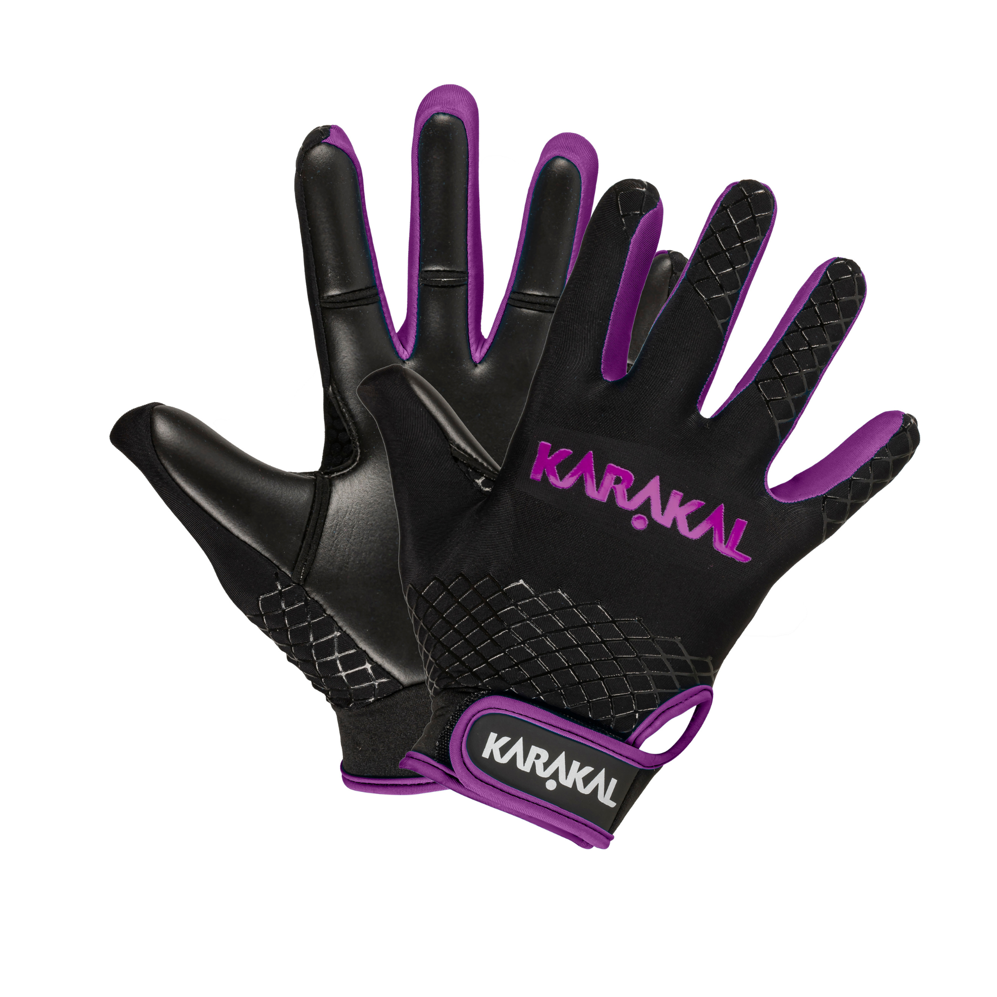 Karakal Web Gaelic Glove Black Purple