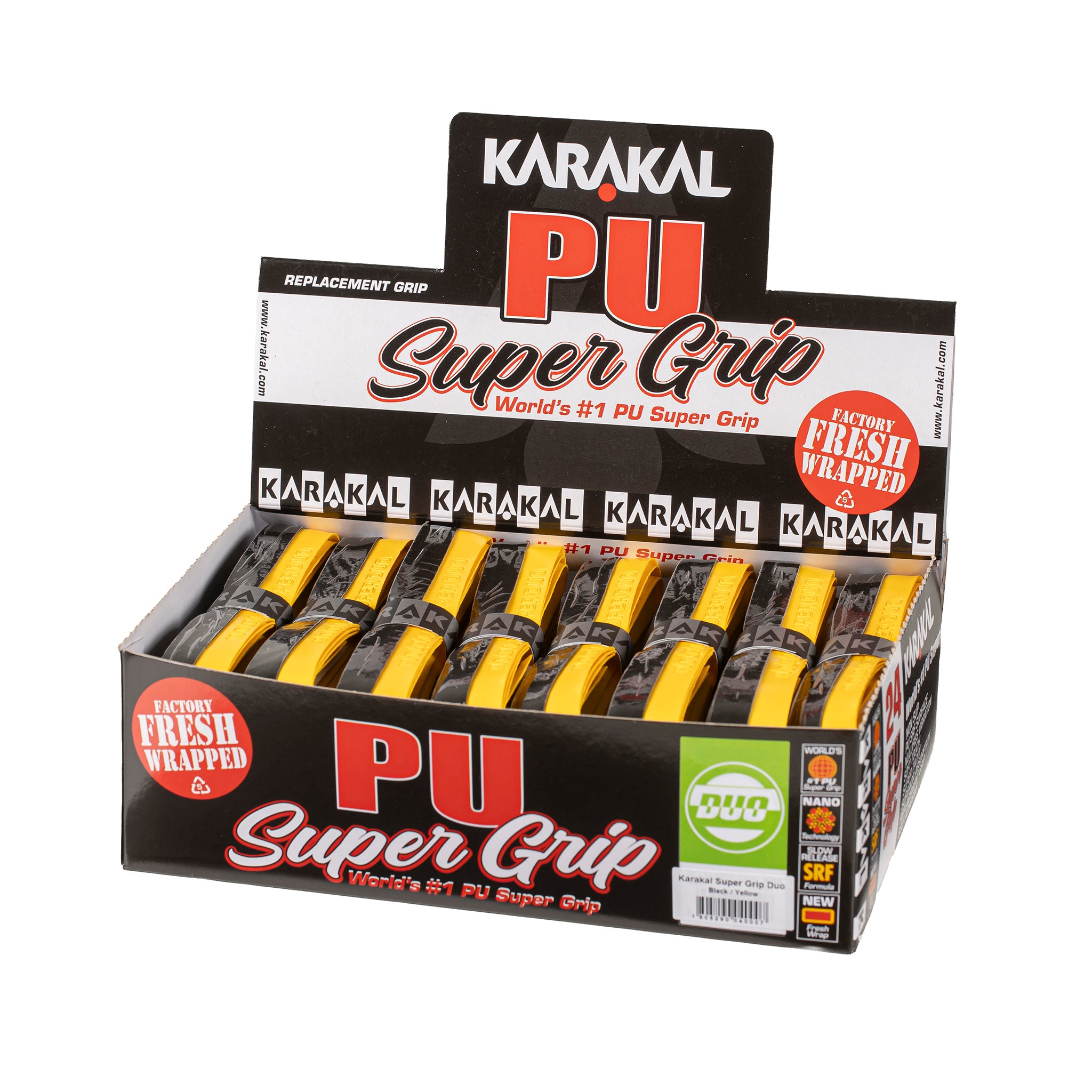 Karakal Duo Grip- Black/Yellow