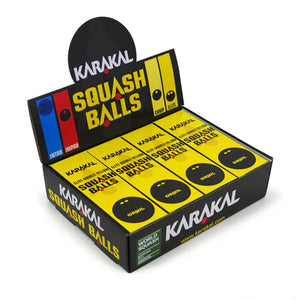 Karakal Double Yellow Dot Squash Balls x 12