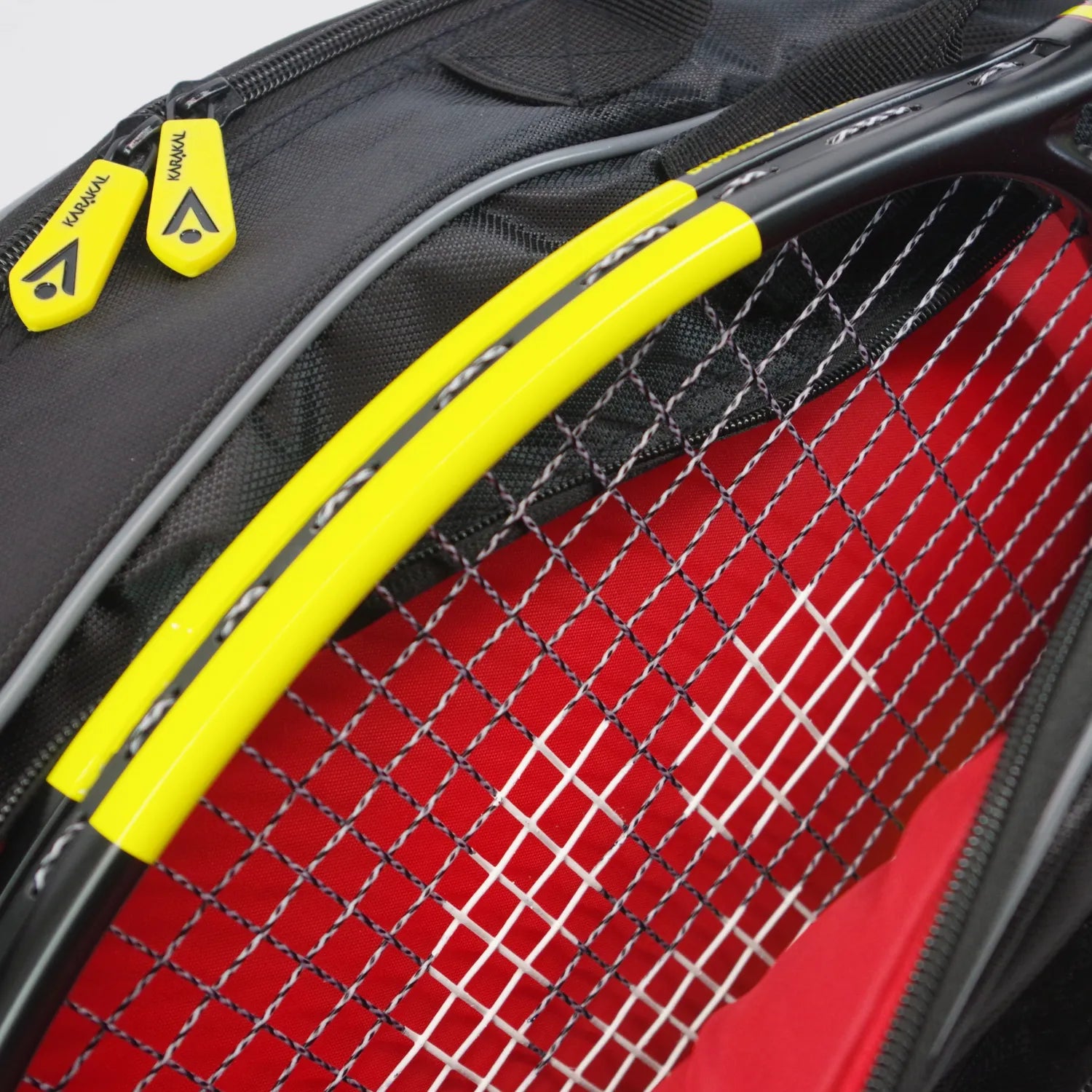 Karakal Pro Tour 2.0 Match, 4 Racket Bag with Yellow Trim