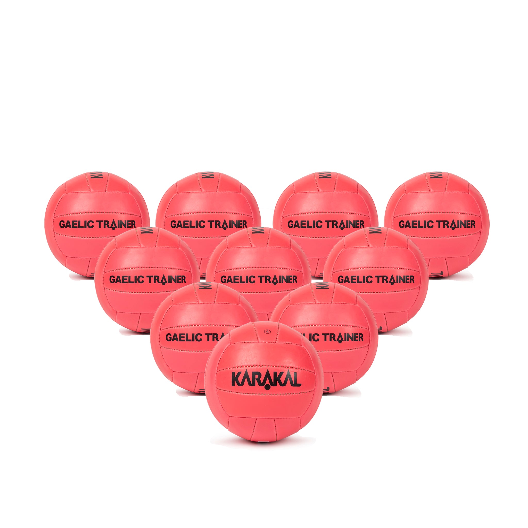 Karakal Gaelic Trainer Ball Size 4 (Pink) - 10 Pack