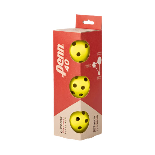 Penn 40 Outdoor Pickleballs - 3 Pack