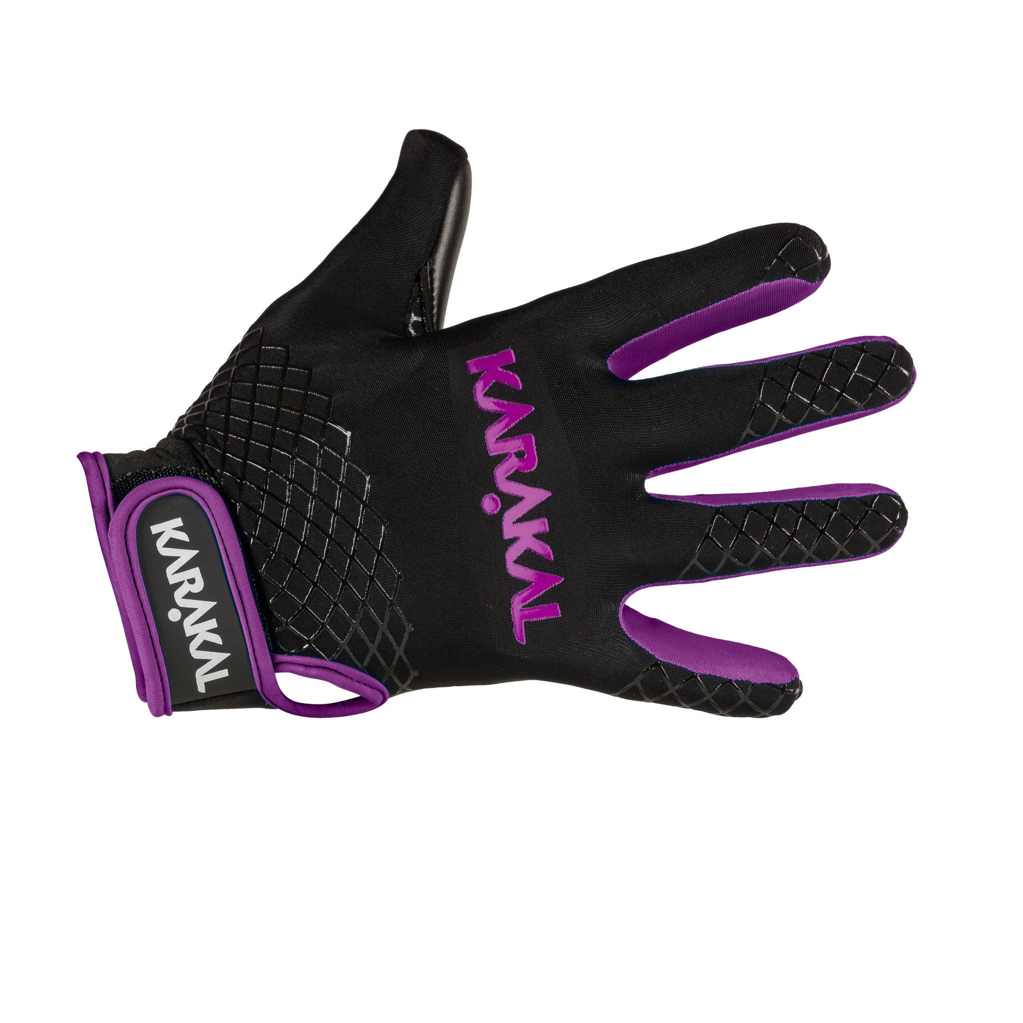 Karakal Web Gaelic Glove Black Purple