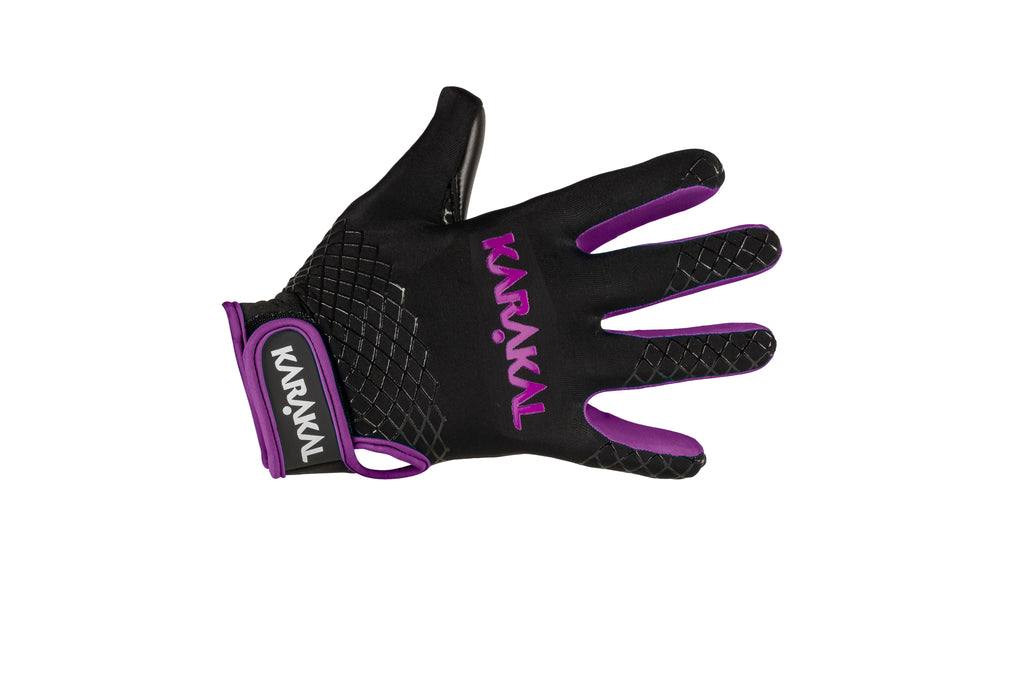 Karakal Web Gaelic Glove Black Purple