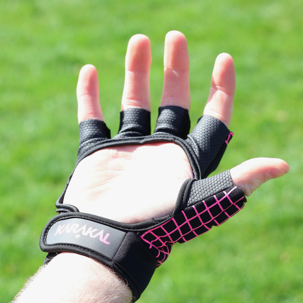 Karakal Pro Hurling Glove Black Pink