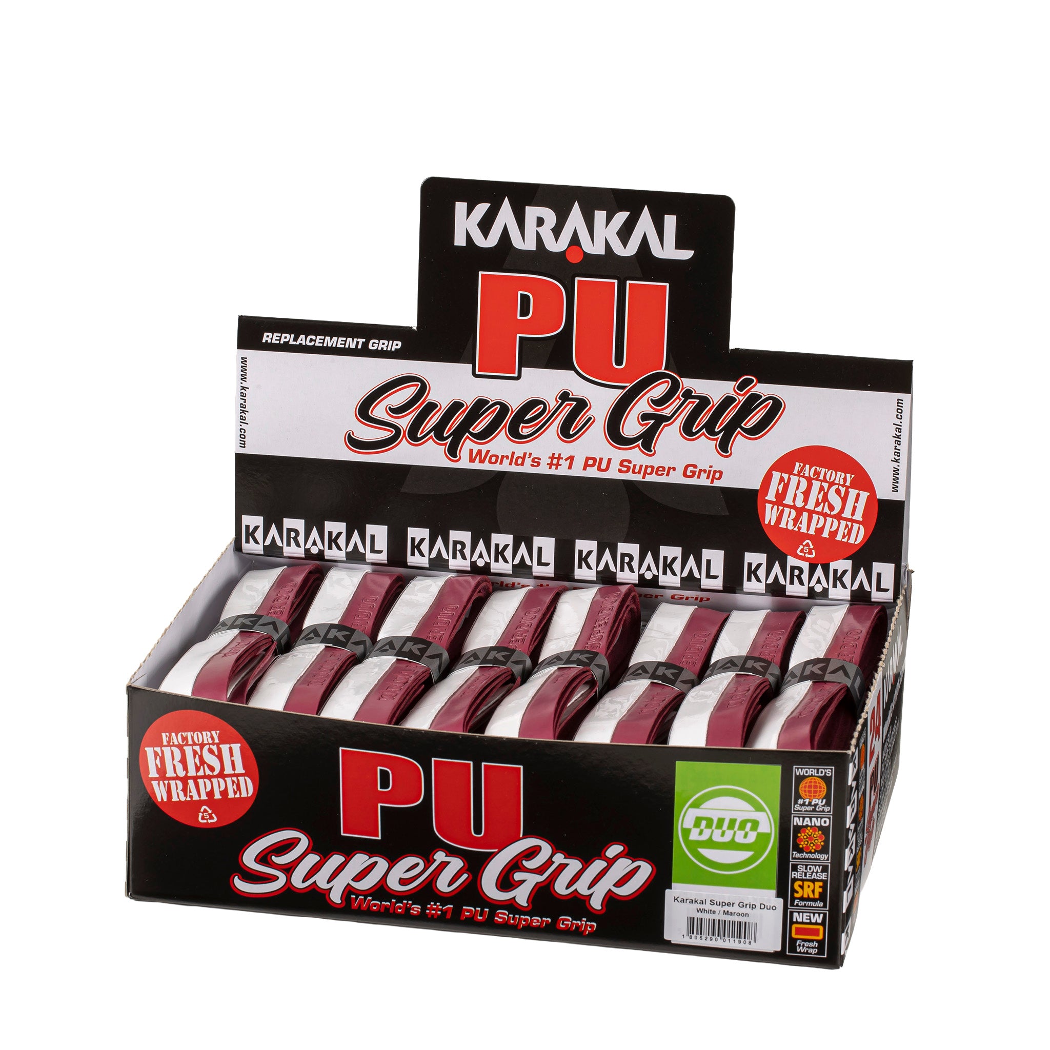 Karakal Duo Grip - Maroon/White