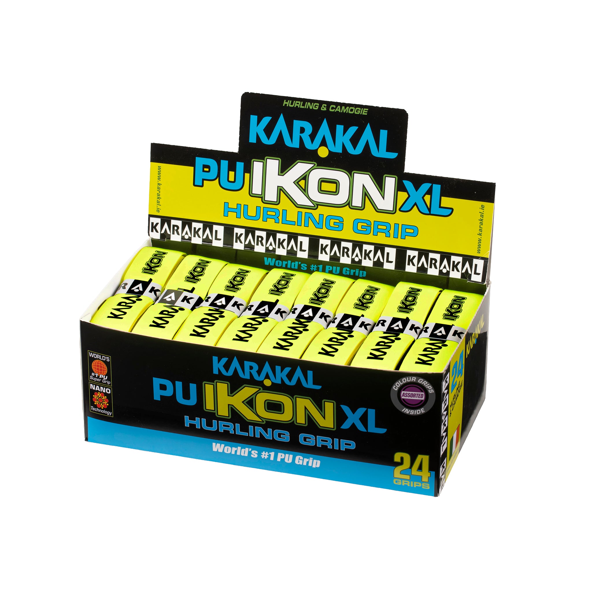 Karakal Ikon XL Grip - Fluo Yellow/Black