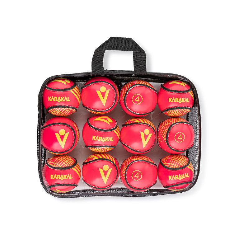 Karakal Training Sliotar Size 4 - Fluo Pink/Yellow