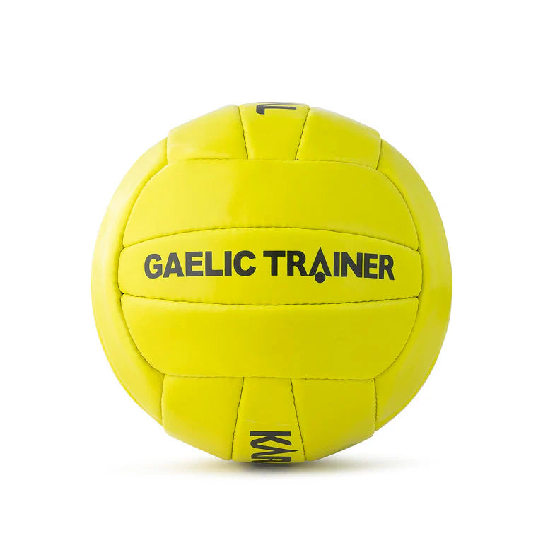 Karakal Gaelic Trainer Ball Size 5 (Fluo Yellow) - 10 Pack