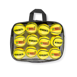 Karakal Quick Touch Sliotar - Yellow x12