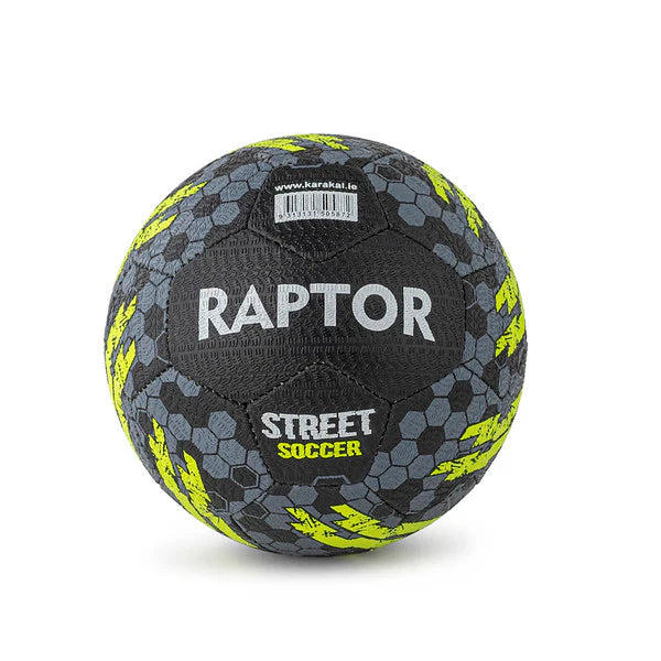 Raptor Street Soccer Ball 2.0 Neon Green Black