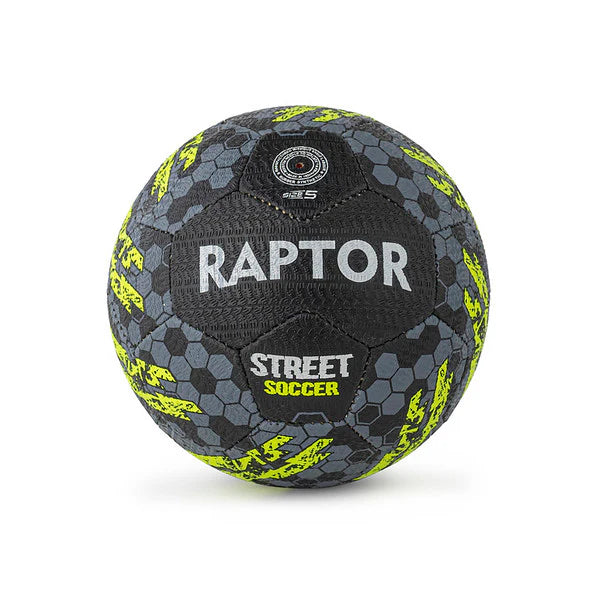 Raptor Street Soccer Ball 2.0 Neon Green Black