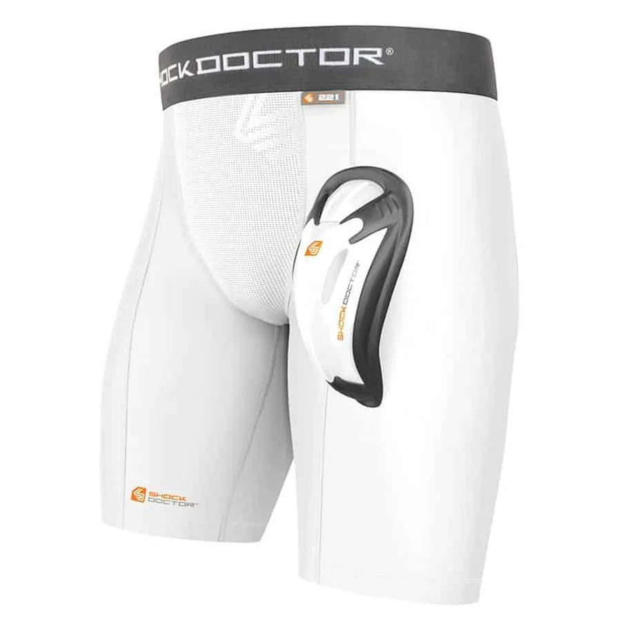 Shock Doctor Power Compression Short & Cup White