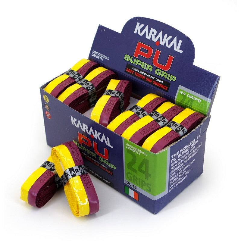 Karakal Duo Grip- Maroon/Yellow
