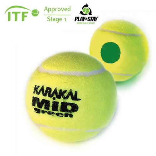 Karakal MID Tennis Balls - Green (x12)