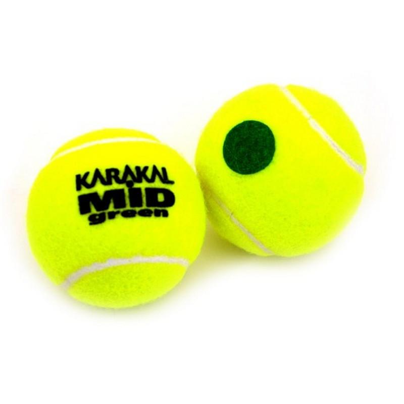 Karakal MID Tennis Balls - Green (x12)