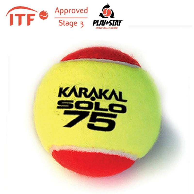 Karakal Solo 75 Tennis Balls - Red (x12)